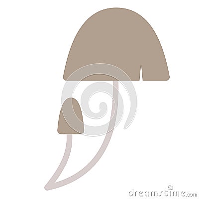 Toadstool flat illustration Vector Illustration