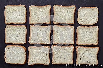 Toast bread background Stock Photo