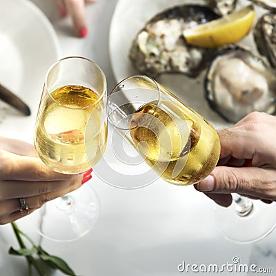 Toast Cheers Alcohol Beverage Celebration Party Concept Stock Photo