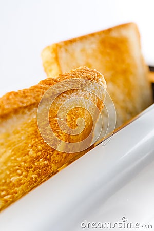 Toasted bread Stock Photo