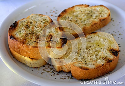 Toasted bread Stock Photo