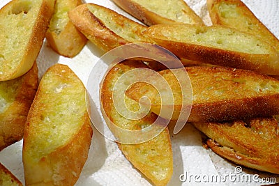 Toasted Garlic Bread Stock Photo