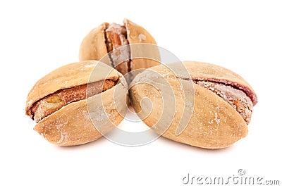 Toasted pistachios Stock Photo