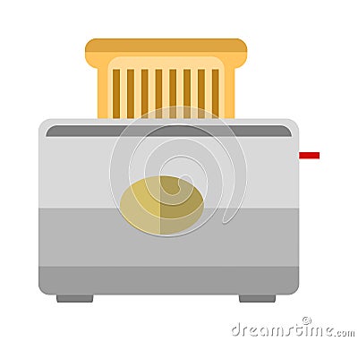 Toaster bread vector illustration. Vector Illustration