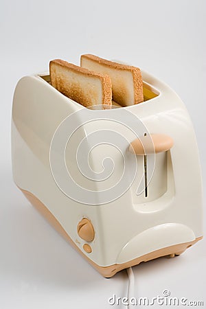 Toasts in toaster Stock Photo