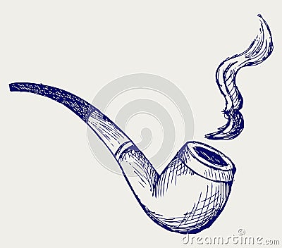 Tobacco pipe Vector Illustration