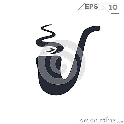 Tobacco pipe Vector Illustration