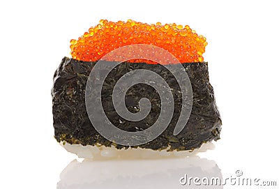 Tobiko sushi Stock Photo