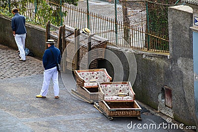 Toboggan Run in basket car Editorial Stock Photo