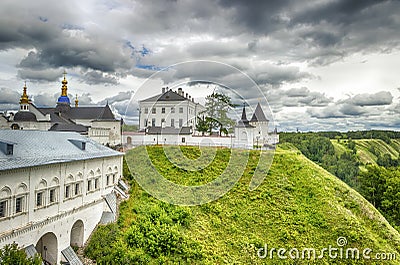 Tobolsk Kremlin panorama menacing sky Russia Siberia Asia Stock Photo