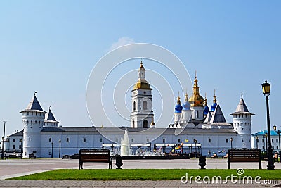 The Tobolsk Kremlin in a summer sunny day, Russia. Editorial Stock Photo