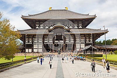 Eastern Great Temple in Nara - Japan Editorial Stock Photo