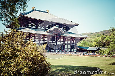 Todaiji Buddhist temple in the ancient Japanese capital Nara Stock Photo