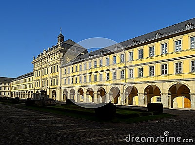 The historic Juliusspital in Wuerzburg / Germany / Franconia Stock Photo