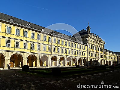 The historic Juliusspital in Wuerzburg / Germany / Franconia Stock Photo