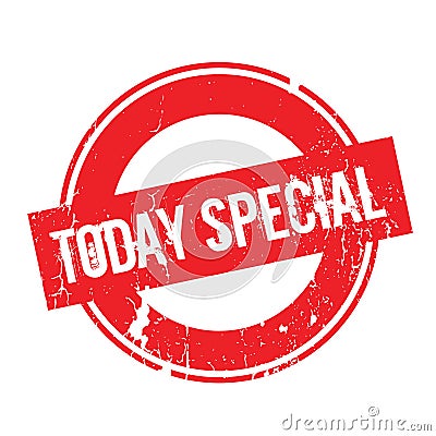 Today Special rubber stamp Vector Illustration