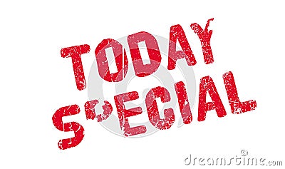 Today Special rubber stamp Vector Illustration