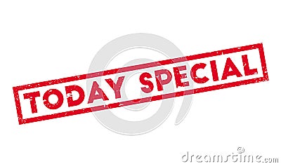 Today Special rubber stamp Vector Illustration