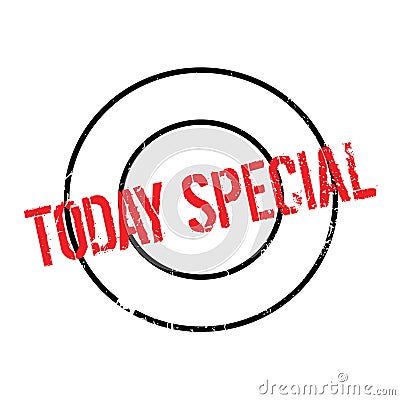 Today Special rubber stamp Vector Illustration