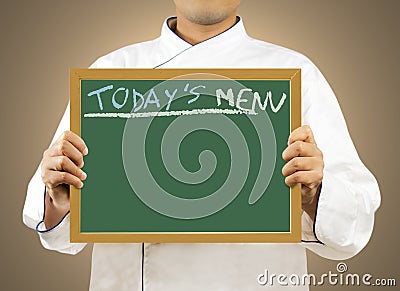 TODAYS MENU Stock Photo