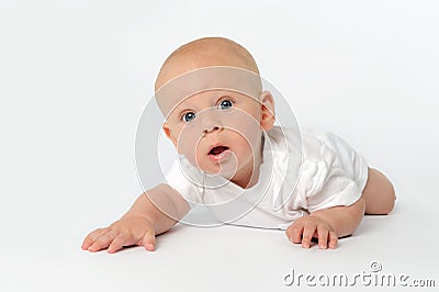 Toddler, Blue Eyes Stock Photo