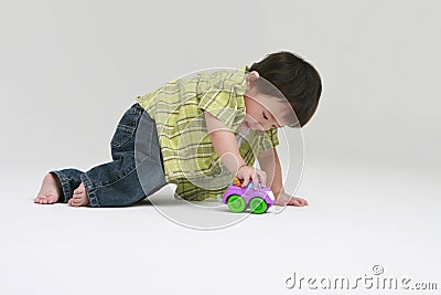 Toddler Playing Stock Photo