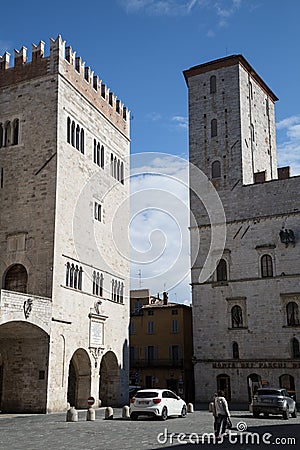 Todi medieval town in Italy Editorial Stock Photo
