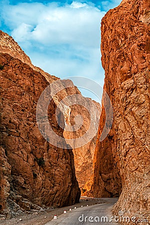 Todra gorge in Morocco Stock Photo