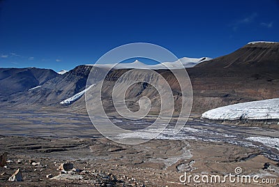 Toe Of Air Force Glacier Stock Photo