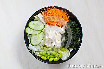 Tofu Seaweed Salad Stock Photo