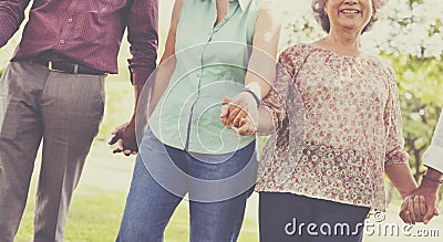 Togetherness Elderly Retirement Wellbeing Concept Stock Photo