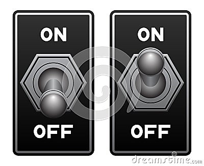 Toggle switch Vector Illustration