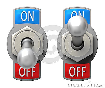 Toggle Switch Stock Photo