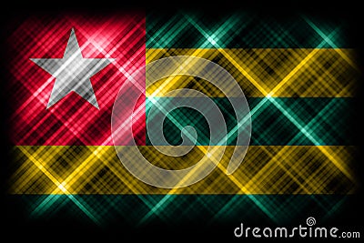 Togo flag, national flag, modern flag Stock Photo