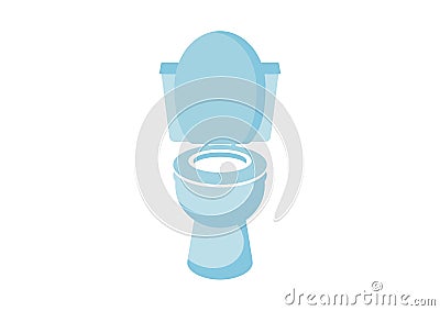 Flush toilet bowl simple icon vector Vector Illustration