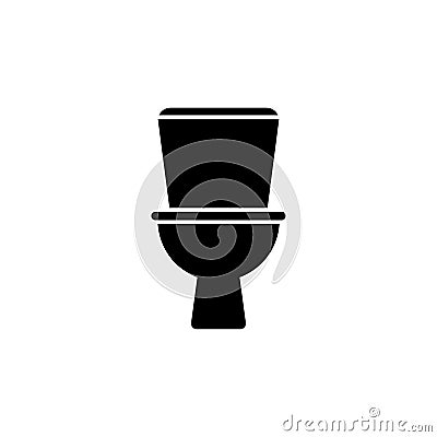 Toilet bowl icon vector illustration template design trendy Vector Illustration