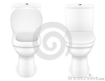 Toilet bowl vector illustration Vector Illustration
