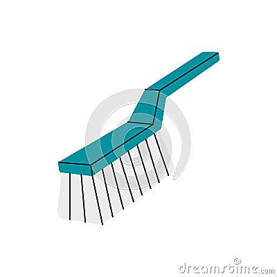 Toilet brush. Cleaning service tool. Housekeeping service equipment. Vector illustration. Cartoon Illustration