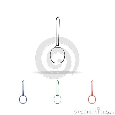Toilet brush icon. Element of bathroom tools multi colored icon for mobile concept and web apps. Icon for website design and devel Stock Photo