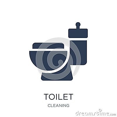 Toilet icon. Trendy flat vector Toilet icon on white background Vector Illustration
