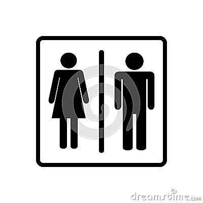 Toilet icon vector rest room symbol for graphic design, logo, web site, social media, mobile app, ui illustration Vector Illustration