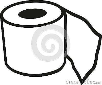 Toilet paper bathroom Vector Illustration