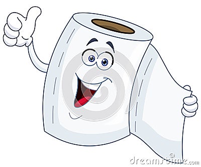 Toilet paper cartoon Vector Illustration