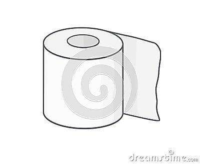 Toilet paper Vector Illustration