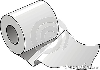 Toilet paper roll Stock Photo