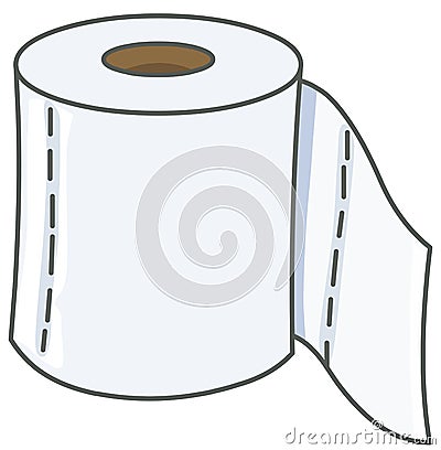 Toilet paper Vector Illustration