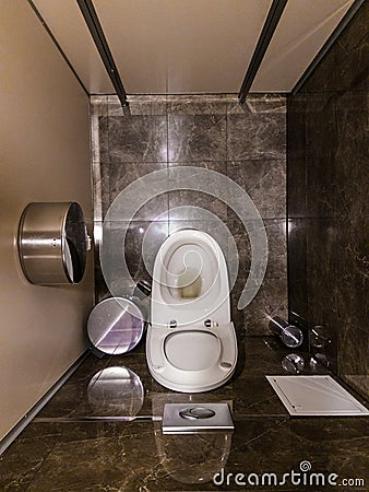 Toilet layout Stock Photo