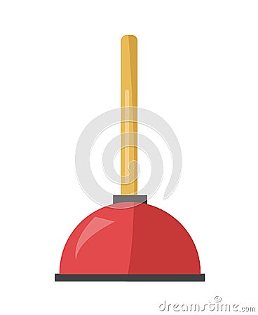 Toilet plunger vector isolated Vector Illustration