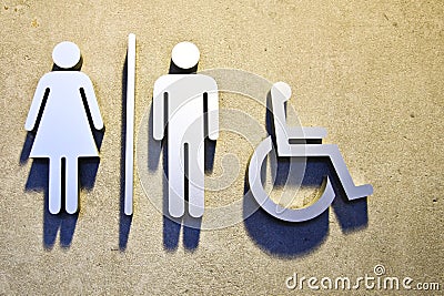 Toilet Sign Stock Photo