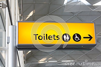 Toilet sign Stock Photo